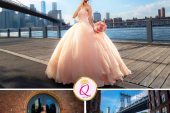 Zaria's Quinceanera Pre-Event Photoshoot in DUMBO - Brooklyn Bridge NY