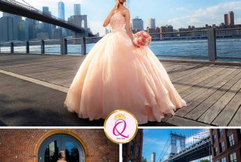 Zaria's Quinceanera Pre-Event Photoshoot in DUMBO - Brooklyn Bridge NY